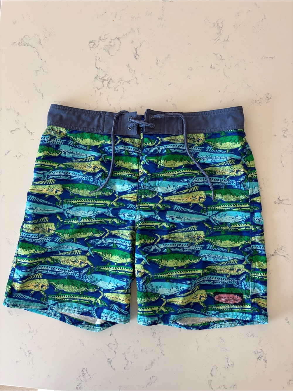 Vineyard Vines Tarpon print boys XL board shorts